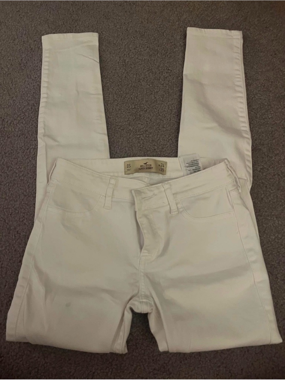 Hollister Women's White Skinny Jeans